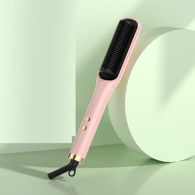 2-in-1 Anion Hair Curl & Straight Comb
